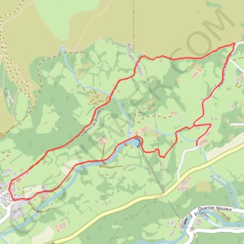 Itinéraire Sansous, distance, dénivelé, altitude, carte, profil, trace GPS