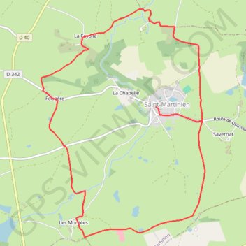 Itinéraire Le Bartillat, distance, dénivelé, altitude, carte, profil, trace GPS