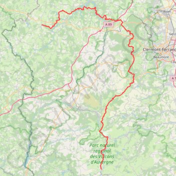 Itinéraire GR4 De Condat-en-Combraille à Egliseneuve-d'Entraigues (Puy-de-Dôme), distance, dénivelé, altitude, carte, profil, trace GPS