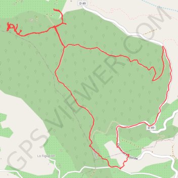 Itinéraire Le Figuereit - Château de la Sigue, distance, dénivelé, altitude, carte, profil, trace GPS