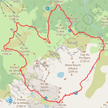 Itinéraire Les hautes vallées de Turguilla et d'Ars, distance, dénivelé, altitude, carte, profil, trace GPS