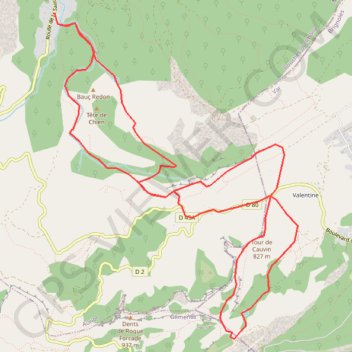 Itinéraire Les encanaux - le pic de bertagne, distance, dénivelé, altitude, carte, profil, trace GPS