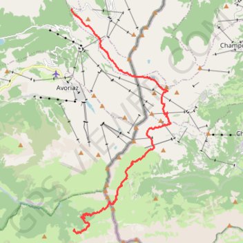 Itinéraire Bassachaux Chardonniere, distance, dénivelé, altitude, carte, profil, trace GPS