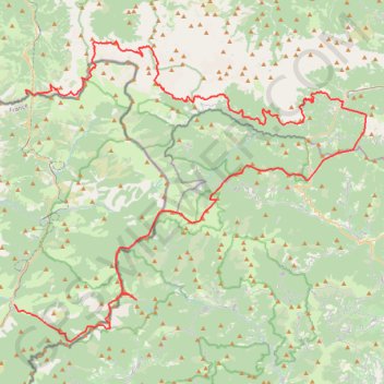 Itinéraire Via Alpina - Col de Tende - Saorge sur 7 jours, distance, dénivelé, altitude, carte, profil, trace GPS