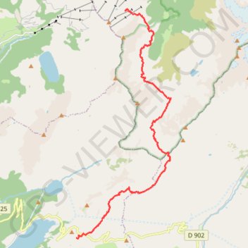 Itinéraire TB J3 refuge de la Rosselette-Plan Mya-16373717, distance, dénivelé, altitude, carte, profil, trace GPS