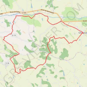 Itinéraire Le Salvagnacois, distance, dénivelé, altitude, carte, profil, trace GPS