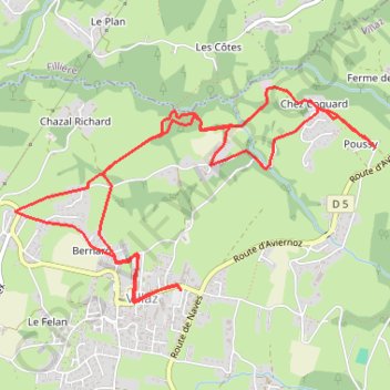 Itinéraire LES AILLES, distance, dénivelé, altitude, carte, profil, trace GPS