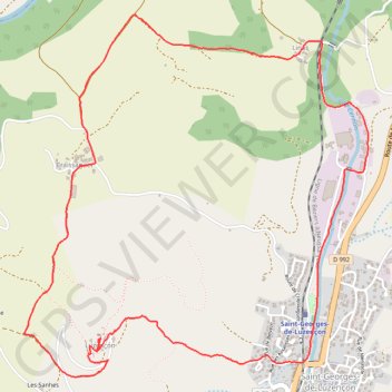 Itinéraire De Linas à Luzençon, distance, dénivelé, altitude, carte, profil, trace GPS