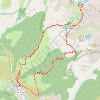 Itinéraire Les lacs du Tenibre, distance, dénivelé, altitude, carte, profil, trace GPS