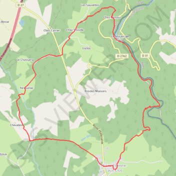 Itinéraire Lémovices ou Arvernes - Saint-Etienne aux Clos - Pays de Haute Corrèze, distance, dénivelé, altitude, carte, profil, trace GPS