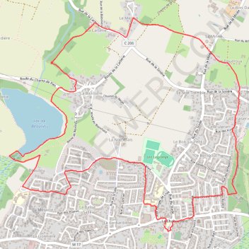 Itinéraire Circuit la Chab, distance, dénivelé, altitude, carte, profil, trace GPS