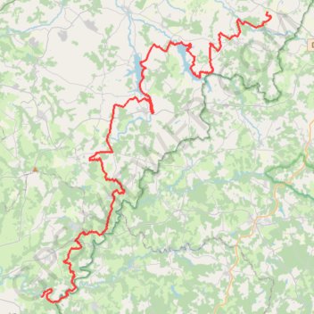 Itinéraire Eymouthiers - Chassenon, distance, dénivelé, altitude, carte, profil, trace GPS