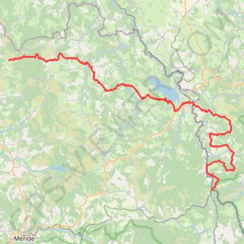 Itinéraire Tour du Gévaudan. De Sainte Eulalie à La Bastide-Puylaurent (Lozère), distance, dénivelé, altitude, carte, profil, trace GPS