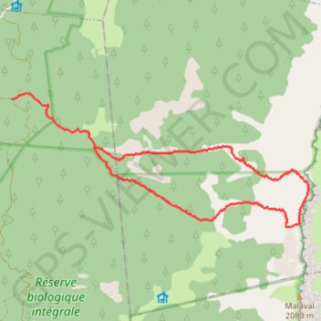 Itinéraire De la Grande Ruine au Pas de Serre Brion, distance, dénivelé, altitude, carte, profil, trace GPS
