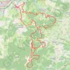 Itinéraire Sampoutaire - Saint-Paul-en-Jarez, distance, dénivelé, altitude, carte, profil, trace GPS