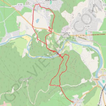 Itinéraire Sulli découvre le Pont du Gard, distance, dénivelé, altitude, carte, profil, trace GPS