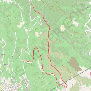 Itinéraire J1_variante 1, distance, dénivelé, altitude, carte, profil, trace GPS
