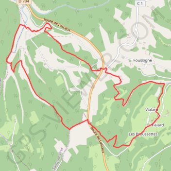 Itinéraire Saint-Amand-de-Coly - Le Château de la Grande Filolie, distance, dénivelé, altitude, carte, profil, trace GPS