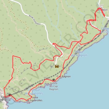 Itinéraire Rove - La Vesse, distance, dénivelé, altitude, carte, profil, trace GPS
