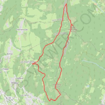 Itinéraire Chalet des Affamés, distance, dénivelé, altitude, carte, profil, trace GPS