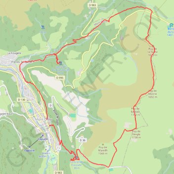 Itinéraire Tour des Crêtes du massif advantif, distance, dénivelé, altitude, carte, profil, trace GPS
