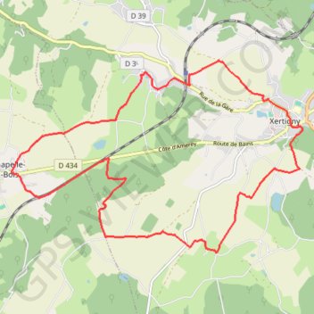 Itinéraire Chemins du Cœur des Vosges - La Vierge des Neiges, distance, dénivelé, altitude, carte, profil, trace GPS