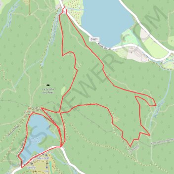 Itinéraire De Longemer à Lispach, distance, dénivelé, altitude, carte, profil, trace GPS