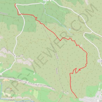 Itinéraire Aureille - La Coste Plantier, distance, dénivelé, altitude, carte, profil, trace GPS