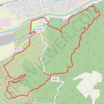 Itinéraire Les collines de Charleval, distance, dénivelé, altitude, carte, profil, trace GPS