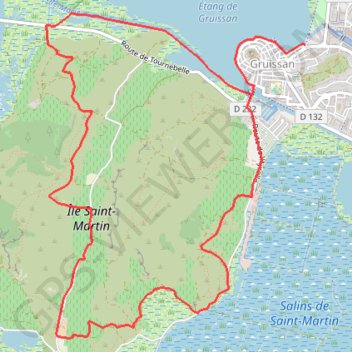 Itinéraire L'île Saint-Martin, distance, dénivelé, altitude, carte, profil, trace GPS
