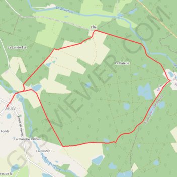Itinéraire Passant par les bois - Bauzy, distance, dénivelé, altitude, carte, profil, trace GPS