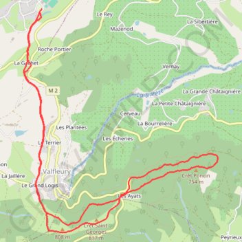 Itinéraire Marche de la croix Blanche, distance, dénivelé, altitude, carte, profil, trace GPS