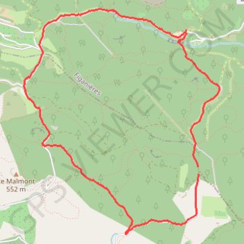 Itinéraire Figanières, distance, dénivelé, altitude, carte, profil, trace GPS