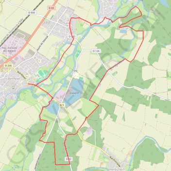 Itinéraire Circuit de l'Ill et de la Lauter, distance, dénivelé, altitude, carte, profil, trace GPS