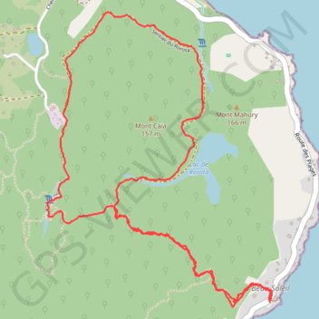 Itinéraire 🚶 Trace de Rorota par Fort-Diamant, distance, dénivelé, altitude, carte, profil, trace GPS