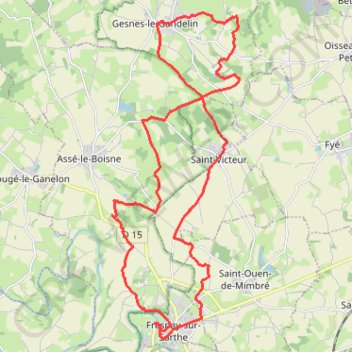 Itinéraire Alpes Mancelles - Vaux, distance, dénivelé, altitude, carte, profil, trace GPS