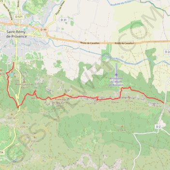 Itinéraire Saint Rémy, distance, dénivelé, altitude, carte, profil, trace GPS