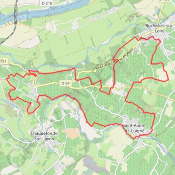 Itinéraire Rochefort 24 km, distance, dénivelé, altitude, carte, profil, trace GPS