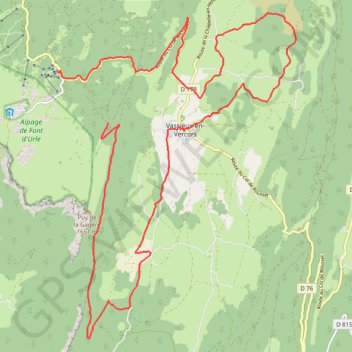 Itinéraire Deuxième jour de notre séjour dans le Vercors. + 3 km à rajouter au compteur, distance, dénivelé, altitude, carte, profil, trace GPS