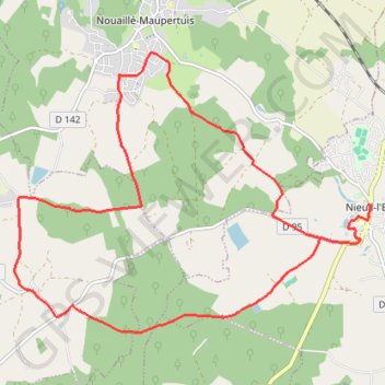 Itinéraire Boucle 2 - Nieuil-l'Espoir, distance, dénivelé, altitude, carte, profil, trace GPS