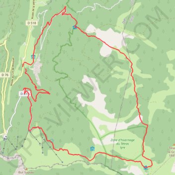 Itinéraire Hauts Plateaux du Vercors, distance, dénivelé, altitude, carte, profil, trace GPS