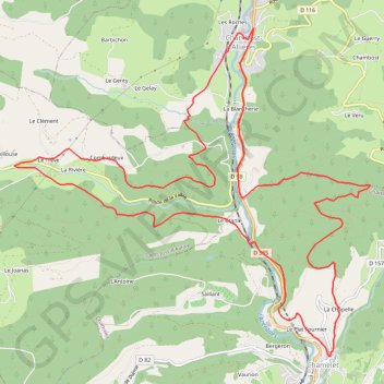 Itinéraire Pays Beaujolais - Haute Vallée d'Azergues - Chambost-Allières, distance, dénivelé, altitude, carte, profil, trace GPS