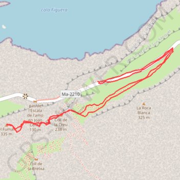 Itinéraire El Fumat, distance, dénivelé, altitude, carte, profil, trace GPS