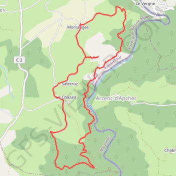 Itinéraire Les Gorges du Bès - Morsanges, distance, dénivelé, altitude, carte, profil, trace GPS