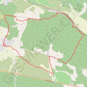 Itinéraire Les Sentiers de Parignargues, distance, dénivelé, altitude, carte, profil, trace GPS