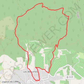 Itinéraire Au dessus de Puget, distance, dénivelé, altitude, carte, profil, trace GPS