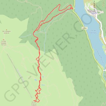 Itinéraire Pic de Chérue, distance, dénivelé, altitude, carte, profil, trace GPS
