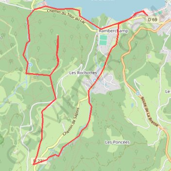 Itinéraire J6 - Lac saut bourrique cascad, distance, dénivelé, altitude, carte, profil, trace GPS