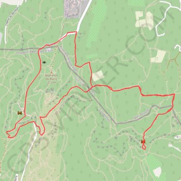 Itinéraire Le site Troglodytique du Barry, distance, dénivelé, altitude, carte, profil, trace GPS