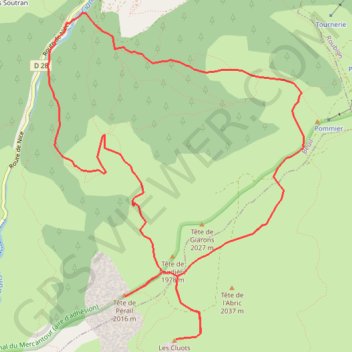 Itinéraire visorando-2024-06-14-les-cluots-et-la-tete-de-perail-gilles, distance, dénivelé, altitude, carte, profil, trace GPS